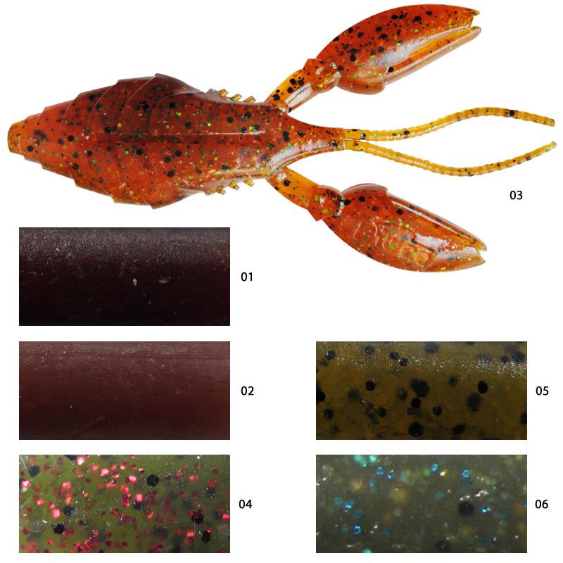 Foto vinilo biwaa armored craw 4” - pequeña bolsa de 6 color 01