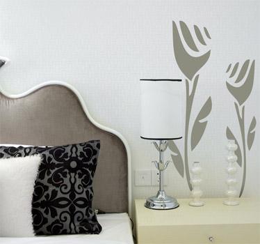Foto VINILO DECORATIVO 2 ROSAS