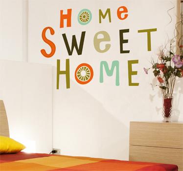 Foto Vinilo decorativo home sweet home