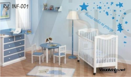 Foto Vinilo Decorativo Infantil -Estrellas - 25 x 35,7 Cm