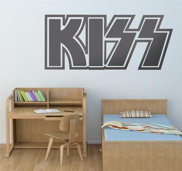 Foto Vinilo decorativo logo Kiss