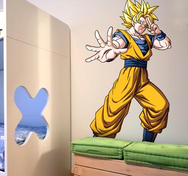 Foto Vinilo infantil Goku super guerrero