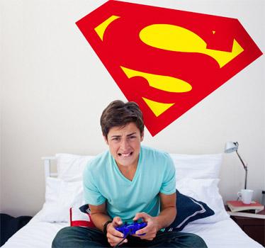 Foto Vinilo infantil logotipo Superman