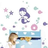 Foto Vinilo Infantil Sirenita
