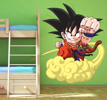 Foto Vinilo infantil Son Goku nube 2