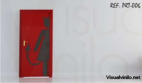 Foto Vinilo Puerta Demonia Ptr-006 - 202 x 75 Cm