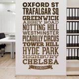 Foto Vinilos Decorativos - Ciudades - Tipográfico Calles Londres