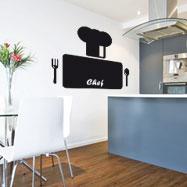 Foto Vinilos Decorativos - Pizarras - Chef 2