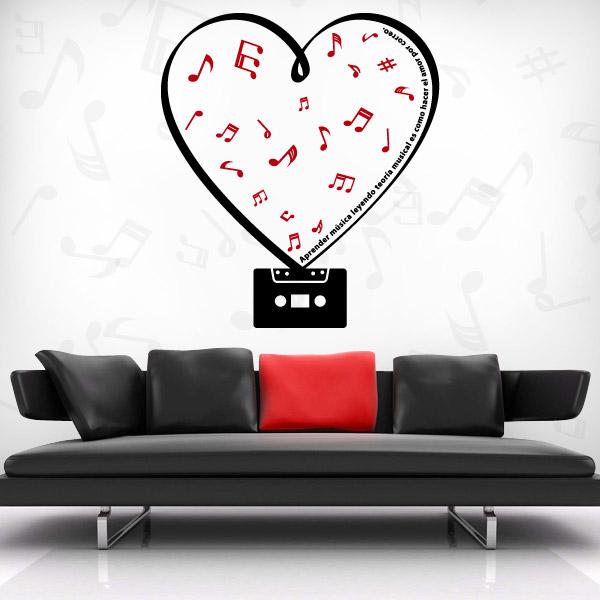 Foto Vinilos Decorativos Cassette Romántico