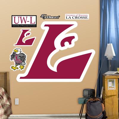 Foto Vinilos decorativos NCAA Wisconsin La Crosse Eagles Logo Wall Decal Sticker, 99x127 in.