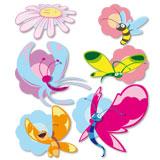 Foto Vinilos Infantiles - Baby Kits - mariposas color cartoon