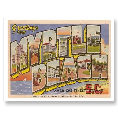 Foto Vintage Myrtle Beach Postales