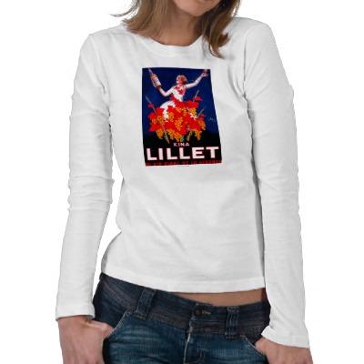 Foto Vintage PosterEurope de Lillet de las kinas Camisetas