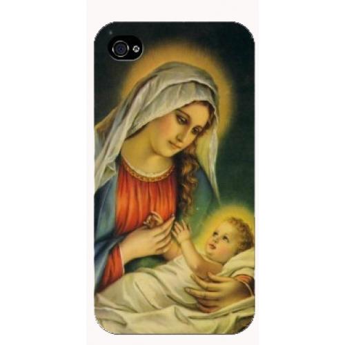 Foto Virgin Mary holding Jesus iPhone 4, 4S protective case