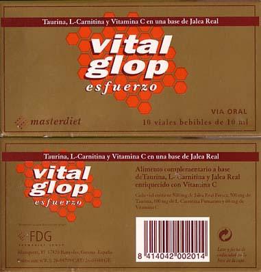 Foto Vital Glop (Taurina, Carnitina, Jalea Real, Vit. C) (10 viales)