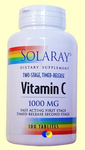 Foto Vitamina C 1000 mg Acción Retardada - Solaray - 100 comprimidos [4453]