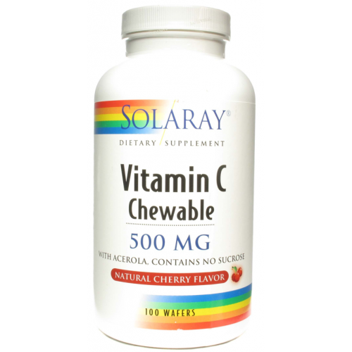Foto Vitamina C 500 Mg. Masticable Cereza Solaray