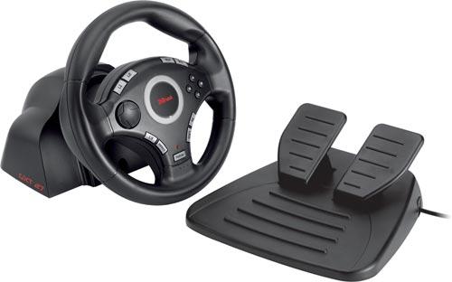 Foto Volante Trust Gxt 27 Compact Vibration Feedback Steering Wheel Pc Ps2 Ps3 - Gm 3200 16064