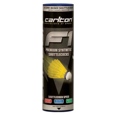 Foto Volantes bádminton f1 amarillo tubo 6 carlton velocidad media