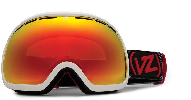 Foto Von Zipper Fishbowl Snowboard Goggles - White Gloss / Fire Chrome