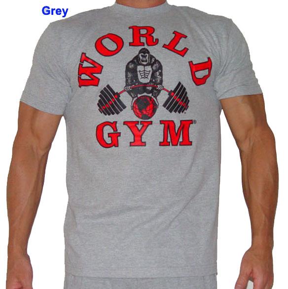 Foto W101 World Gym Bodybuilding T Shirts XXL Grey