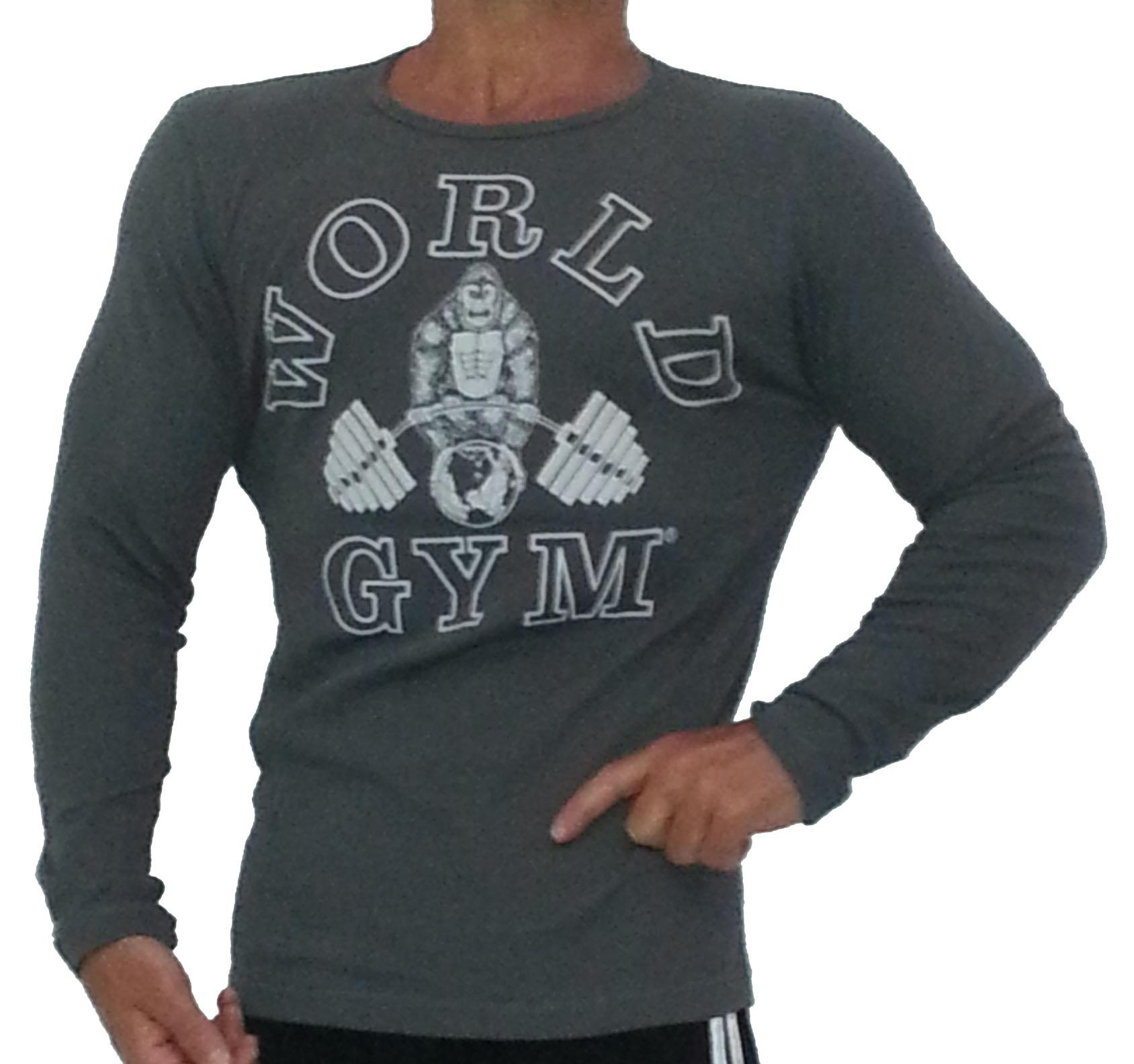Foto W171 World Gym Muscle Shirt Long Sleeve Thermal XXL Charcoal