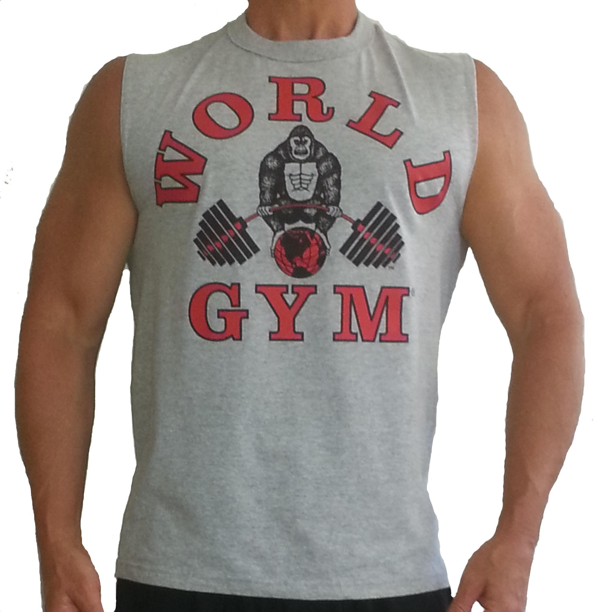 Foto W190 World Gym Sleeveless Muscle Shirt XL Grey