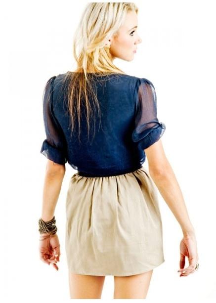 Foto Waisted Skirt - Beige