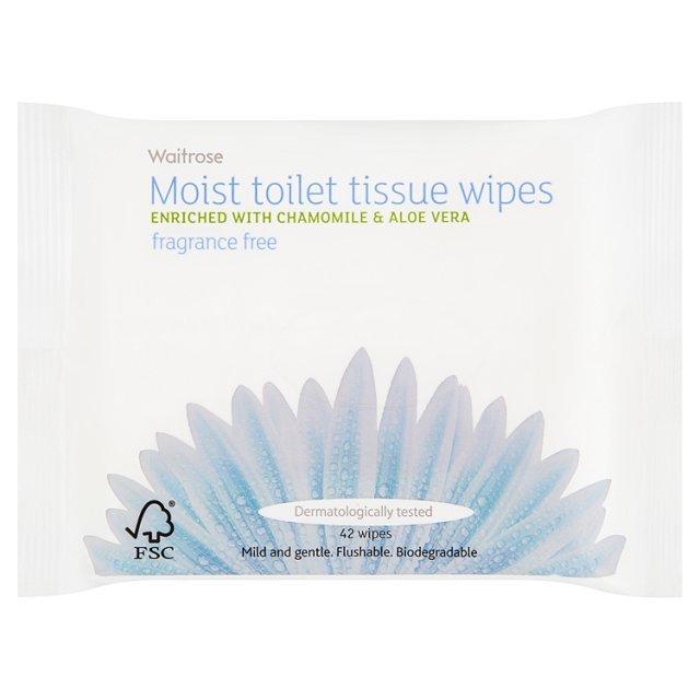 Foto Waitrose Moist Toilet Tissue with Camomile Fragrance Free