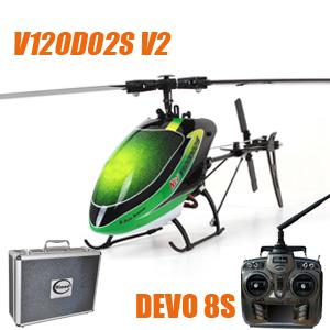 Foto Walkera V120D02S 6CH mini 3D helicóptero del RC RTF con DEVO 8...