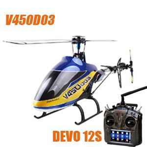 Foto Walkera V450D03 con DEVO 12S transmisor 6CH 3D 6-axis-Gyro Flybar...