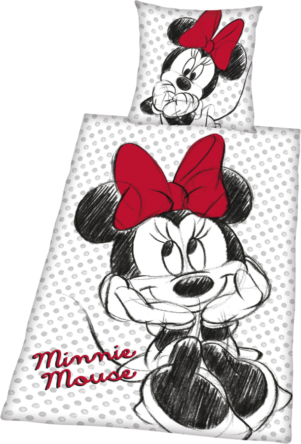 Foto Walt Disney: Minnie Mouse - Funda nórdico, Serigrafía, 135 x 200 cm/80 x 80 cm