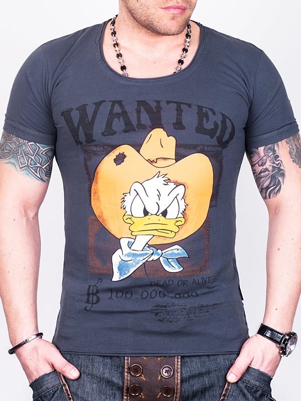Foto Wanted Camiseta – Gris - XL