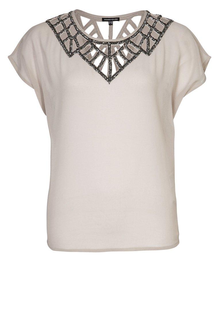 Foto Warehouse Camiseta básica beige