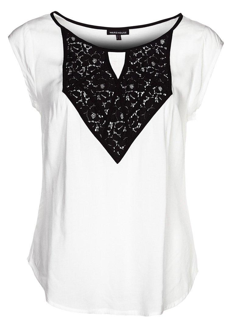 Foto Warehouse Camiseta básica blanco