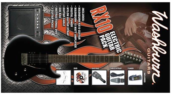 Foto Washburn RX10 B PACK. Pack de guitarra electrica