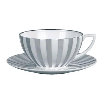 Foto Wedgwood Jasper Conran Platinum Stripe Tea Cup & Saucer