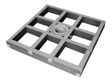 Foto Wedi Fundo 073724/131 Shower Base Central Drain Sub Construction Easys