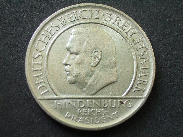 Foto Weimaer Republik 3 Reichsmark Schwurhand 1929 D
