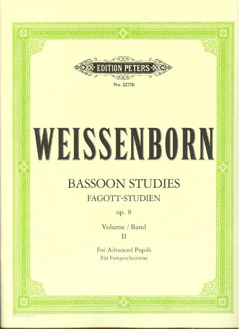 Foto weissenborn, julius (1837-1888): bassoon studies op. 8 volum