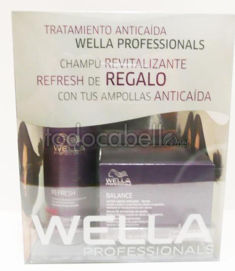 Foto Wella Pack Anticaída. Tratamiento Anticaída Balance + Champú Revitalizante refresh.