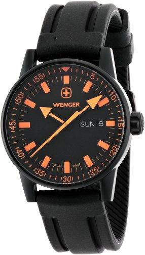 Foto Wenger 70173 - Reloj de caballero de cuarzo, correa de goma color negro