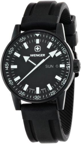 Foto Wenger 70175 - Reloj de caballero de cuarzo, correa de goma color negro