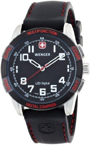Foto Wenger 70430 - Reloj de caballero de cuarzo, correa de goma color negro