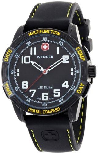 Foto Wenger 70434 - Reloj de caballero de cuarzo, correa de goma color negro