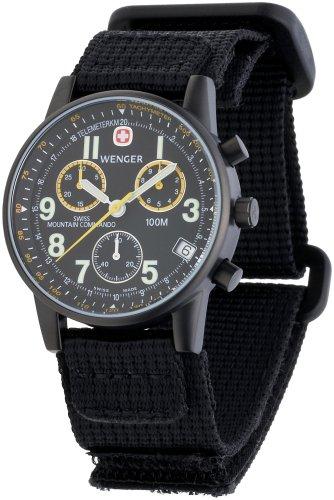 Foto Wenger 70724.XL - Reloj de caballero de cuarzo, correa de textil color negro
