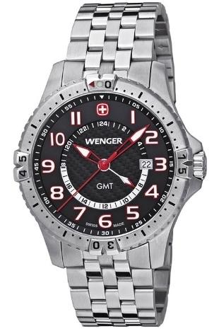 Foto Wenger Gents Squadron GMT Bracelet Watch 77076 77076