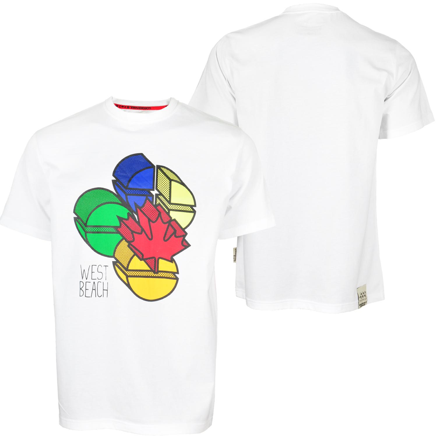 Foto Westbeach Flag Dot T-shirt Blanco