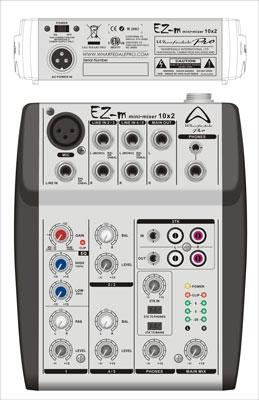 Foto WHARFEDALE EZ-MINI MIX.10X2 3 Channel Mixer