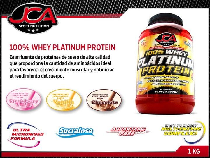 Foto Whey 100% Platinum Protein 2,268Kg. JCA SPORT NUTRITION